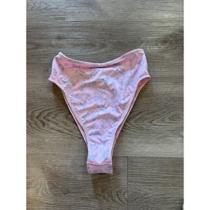 New! Frankie's Bikinis Paisley Print‎ High Waisted Cheeky Bottoms XS